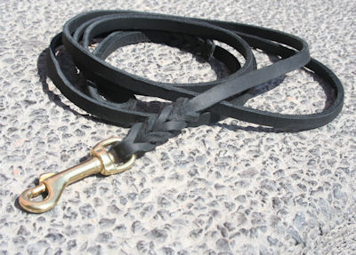 premium leather dog leash